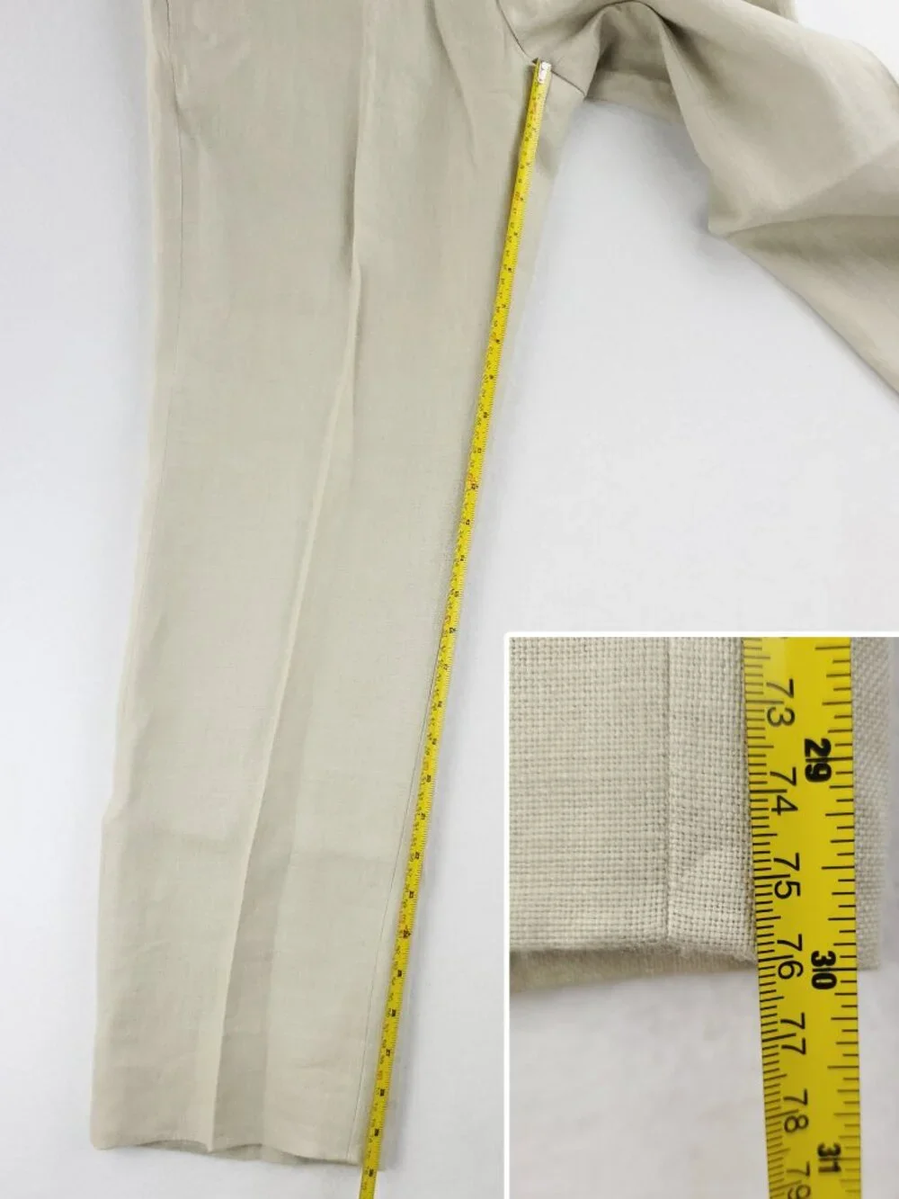 Brooks Brothers Madison Linen Pants Baird McNutt Irish Trousers Men's 33x30 NWT